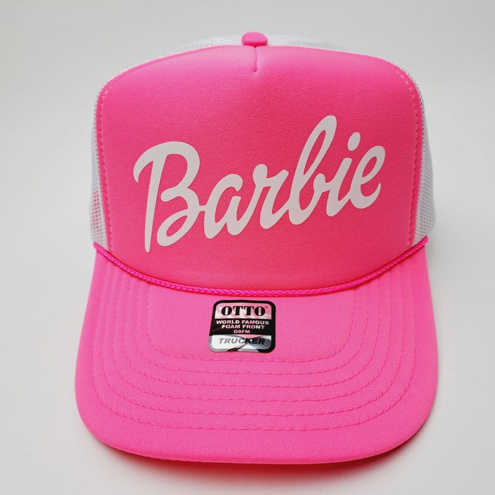 Barbie Doll Classic Fashion Costume 90s 80s Trucker Hat Cap Movie Fans Gorra - Picture 2 of 5